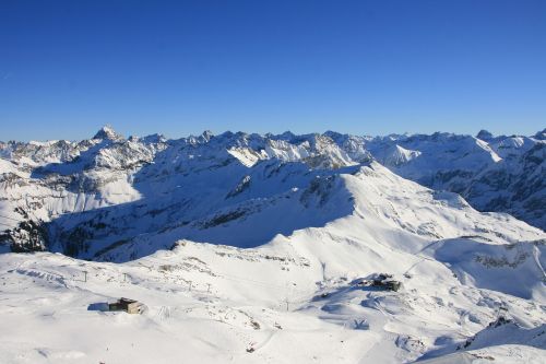 Alpenblick, Žiema, Kalnai, Vokietija