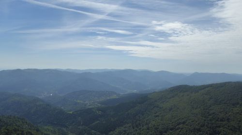 Alpenblick, Didysis Belčnas, Didysis Balionas, Kalnų Viršūnių Susitikimas, Panorama, Vosges, France, Alsace, Highlands