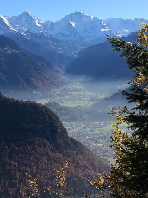 Alpių, Unterland, Kalnai, Interlaken, Vienuolis, Pirmoji