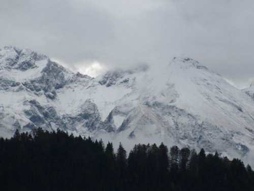 Alpių, Sniegas, Kalnai, Rūkas