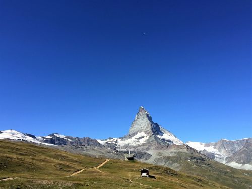 Alpių, Šveicarija, Gamta, Matterhorn, Sniegas, Zermatt, Į Pietus, Vasara, Pagaminta Šveicarijoje, Swiss, Augmenija, Žalias, Dangus, Mėlynas, Aukščiausiojo Lygio Susitikimas, Aukštas, Aukštis