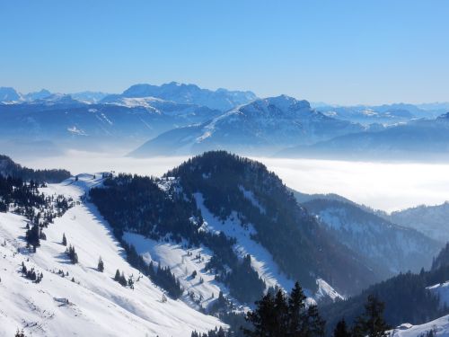 Alpių, Kalnai, Kraštovaizdis, Žiemą, Austria, Žiema, Sniegas, Snieguotas