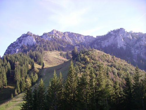 Alpių, Allgäu, Tegelberg, Aukščiausio Lygio Susitikimas, Gamta, Höhenweg, Kalnai, Vokietija