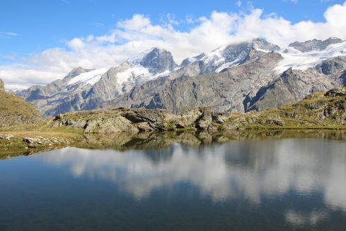 Alpių, Veidrodis, Kalnas, Bergsee, Gamta, Kalnai, Kraštovaizdis, Panorama, Apmąstymai, Perspektyva, Atspindys