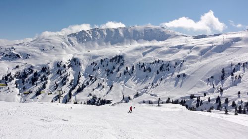 Alpių, Austria, Čiuožimas Nuo Kalno, Slidinėjimo Atostogos, Skiarena Wildkogel
