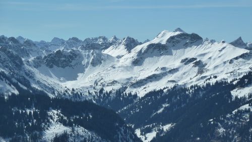 Alpių, Allgäu, Žiema, Sniegas, Kalnai, Žiemą, Vaizdas, Panorama