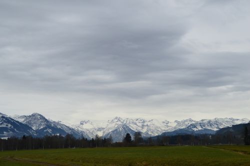 Alpių, Allgäu, Kalnai, Panorama