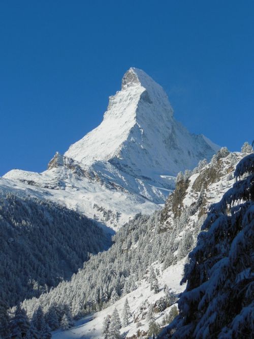Alpių, Kalnas, Sniegas, Kraštovaizdis, Matterhorn, Zermatt, Alpinizmas, Šveicarija, Serija 4000