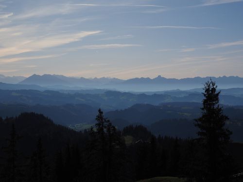 Alpių, Alpių Panorama, Čiaudėjimas, Stockhorn, Kalnai, Šveicarija