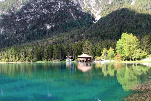 Alpių Ežeras, Vanduo, Bergsee, Dolomitai, Ežeras, Švarus