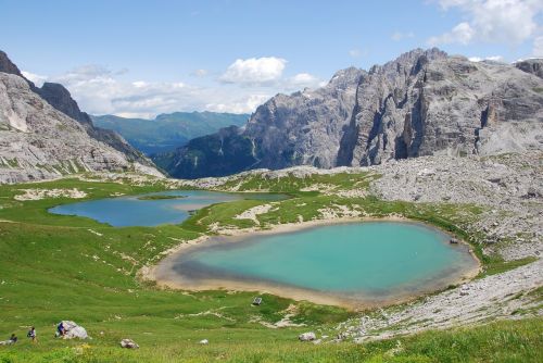 Alpių Ežeras, Kalnas, Dangus, Vanduo, Trentinas, Kraštovaizdis, Kalnai, Debesys, Gamta, Žalias, Italy, Dolomitai
