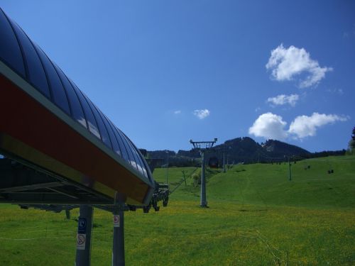 Alpių Akys, Allgäu, Alpspitzbahn, Nesselwang, Dangaus Mėlynumo, Debesys