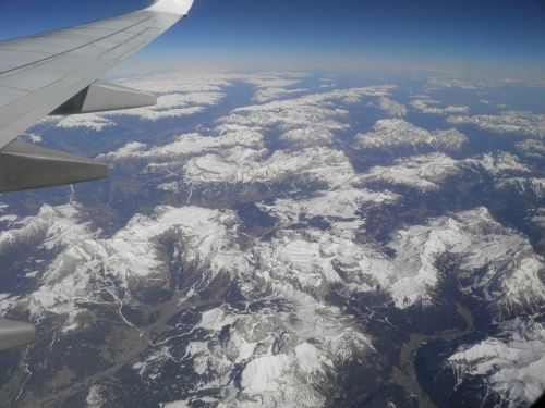 Alpės, Oro Vaizdas, Lėktuvas