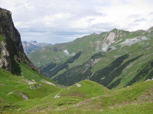 Alpės, Austria, Gamta, Vasara, Kraštovaizdis, Europa, Žalias