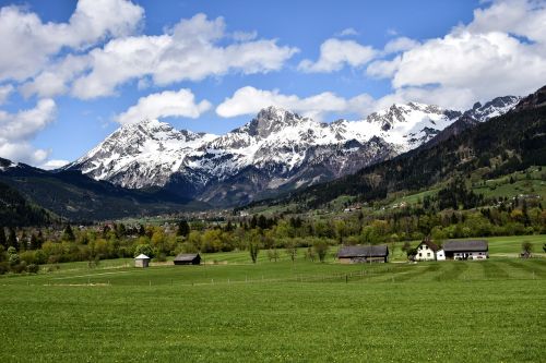 Alpės, Kalnai, Austria, Kraštovaizdis, Kalnas, Debesys