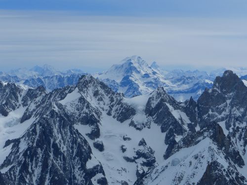 Alpės, Kalnas, Aukščiausiojo Lygio Susitikimas, Aiguille Du Midi, Hautes Alpes, Gamta, Kraštovaizdis, Sniegas, Šaltas