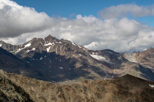 Alpės,  Kalnai,  Austrija,  Aukštis,  Alpine,  Wildspitze