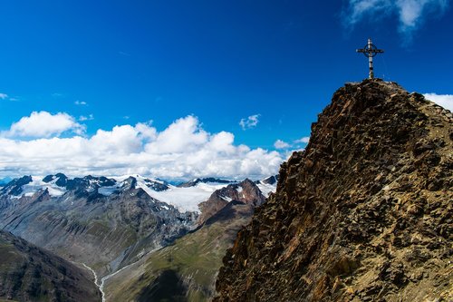 Alpės,  Kalnų,  Top Perdavimas,  Alpine,  Kraštovaizdis,  Austrija,  Debesys,  Summit,  Vasara
