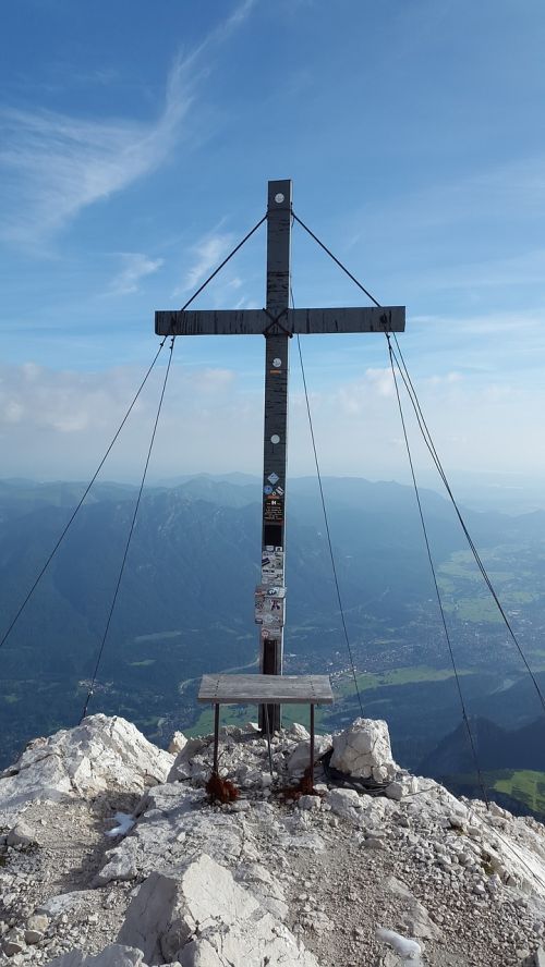 Alpspitze,  Viršūnių Susitikimas,  Aukščiausiojo Lygio Susitikimas,  Alpių,  Oras Akmuo,  Kalnas,  Zugspitze Masyvas,  Garmisch,  Ostallgäu,  Allgäu,  Kraštovaizdis,  Rokas