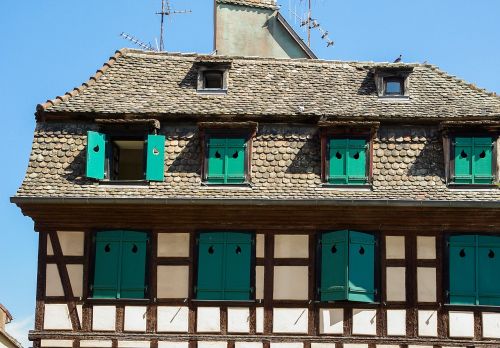 Alsace, Strasbourg, Mūrinis Namas, Langinės, Alsatijos Namas