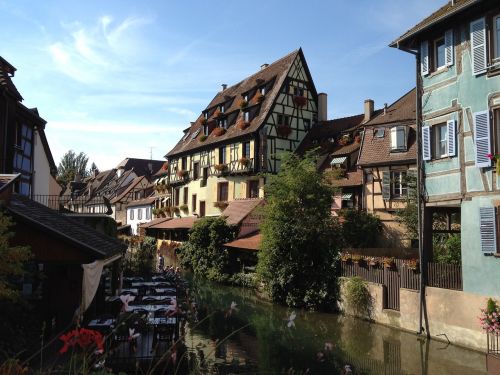 Alsace, France, Mažai Venecija, Smeigės, Namo Fasadas