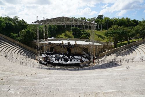 Altos De Chavón Kaimas, Karibai, Dominikos Respublika, Amfiteatras