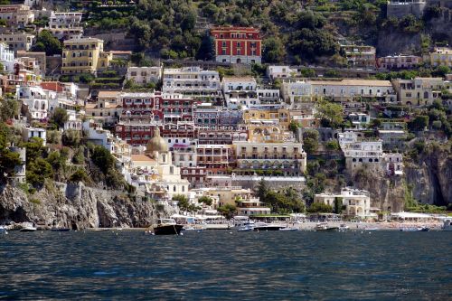 Amalfi, Positano, Vaizdingas, Viduržemio Jūros, Italy, Kranto, Turizmas, Amalfi Pakrantė, Panorama, Uolos, Vaizdas, Unesco Pasaulio Paveldas, Kalnas, Unesco, Šventė, Campania, Kraštovaizdis, Rokas