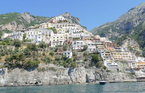 Amalfi, Positano, Vaizdingas, Viduržemio Jūros, Italy, Kranto, Turizmas, Amalfi Pakrantė, Panorama, Uolos, Vaizdas, Unesco Pasaulio Paveldas, Kalnas, Unesco, Šventė, Campania, Kraštovaizdis, Rokas