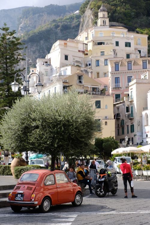 Amalfi, Italijos Pakrantė, Dolce Vita Fiat 500