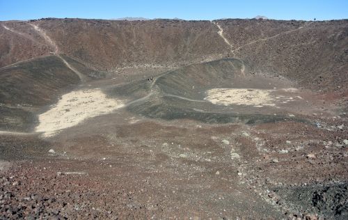 Amboy Crater, Interjeras, Krateris, San Bernardino Apskritis, Kalifornija, Išnykęs, Vulkanas