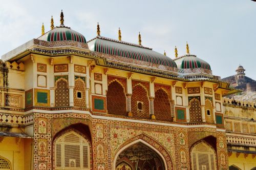 Amer Fort, Jaipur, Rajasthan, Indija, Architektūra, Istorinis