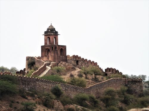 Amer Fort, Jaipur, Indija, Senas, Istorinis, Pastatas, Turizmas, Rajasthan