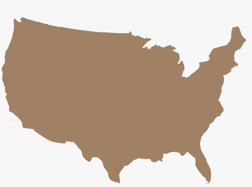 Amerikietis, Žemėlapis, Usa, Nemokama Vektorinė Grafika