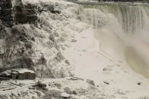 American Falls, Niagara, Žiema, Ledas, Sniegas, Sušaldyta, Kraštovaizdis