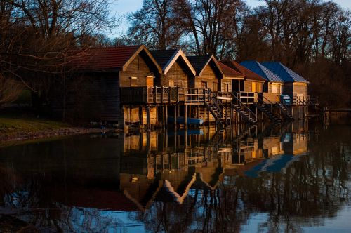 Ammersee, Gamta, Bavarija, Ežeras, Nuotaika, Vanduo, Namai