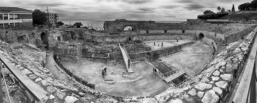 Amfiteatras, Tarragona, Katalonija, Ispanija, Romos Imperija, Architektūra, Griuvėsiai
