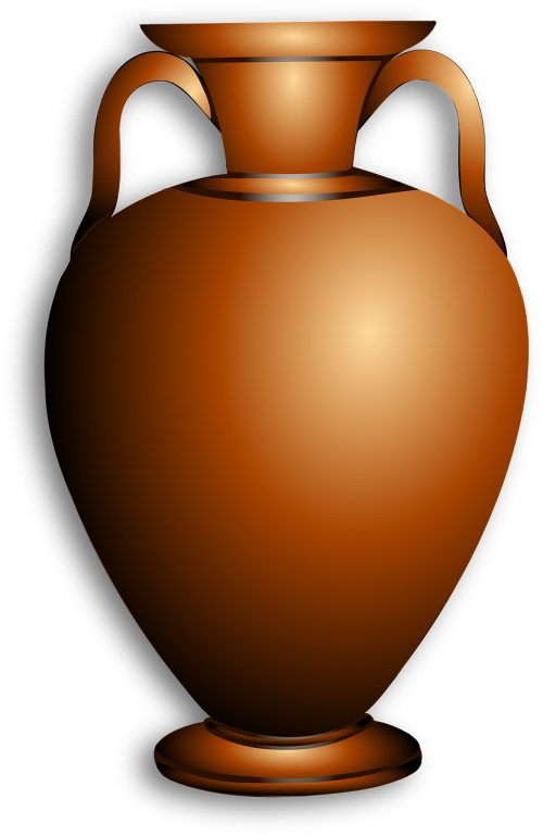 Amphora, Ruda, Graikų Kalba, Senovinis, Vazos, Konteineris, Nemokama Vektorinė Grafika