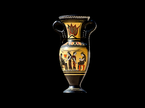 Amphora, Molinė Puodynė, Zweihenkliges Keramikos, Antikvariniai Vazos, Enghalsiger Jar, Dvi Rankenos, Graikų Amfora, Vazos