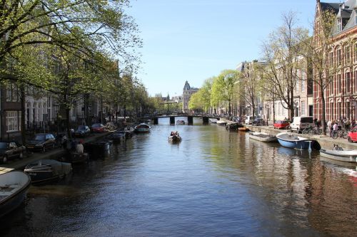Amsterdamas, Nyderlandai, Holland, Kanalas, Europa, Olandų, Architektūra, Miestas, Kelionė, Vanduo, Istorija, Europietis, Istorinis
