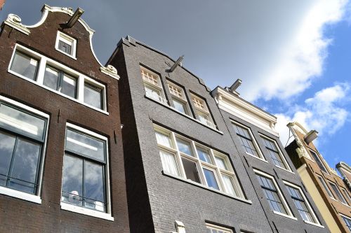 Amsterdamas, Namai, Pastatai, Nyderlandai, Holland, Architektūra