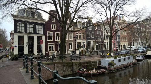 Amsterdamas, Nyderlandai, Kanalas, Olandų, Holland