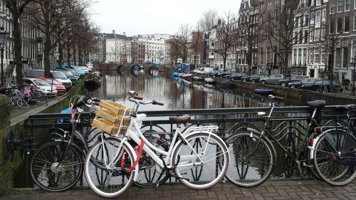 Amsterdamas, Kanalas, Dviratis