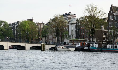Amsterdamas, Nyderlandai, Kanalas, Valtis