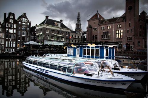 Amsterdamas, Boot, Kanalas, Nyderlandai, Kanalo Grafatas, Namai