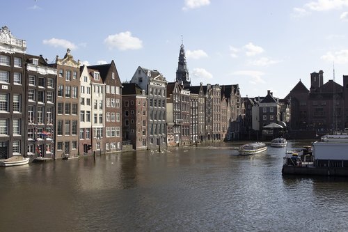 Amsterdamas,  Kanalai,  Namai,  Nyderlandai,  Olandija,  Kanalas,  Vandens,  Statybos Menas