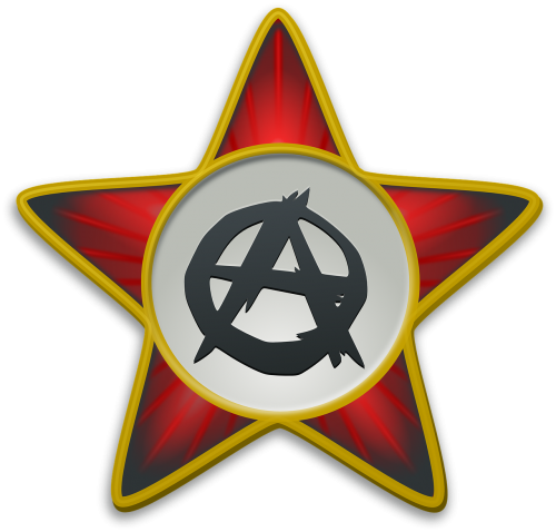 Anarchistinė Žvaigždė, Žvaigždė, Raudona, Nemokama Vektorinė Grafika