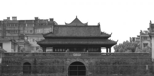 Senovės Architektūra, Anqing A, Sargybos Bokštas, Miesto Sienos