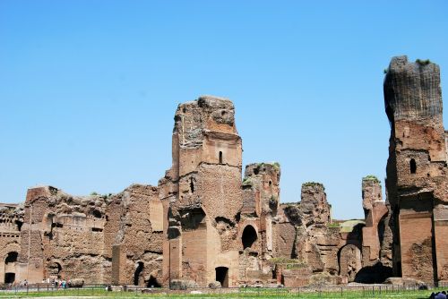 Senovės Roma, Caracalla, Terme, Roma, Italy, Statyba