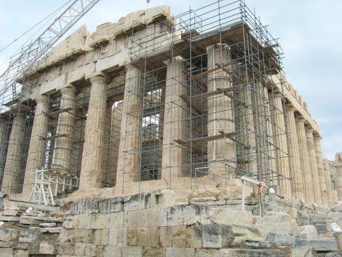 Senoviniai Griuvėsiai, Akropolis, Restauravimas, Atėnas, Graikija, Senovės, Akmuo, Stulpelis, Hellenic