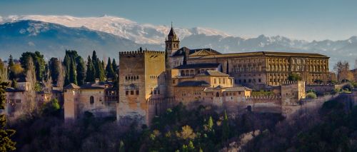 Andalūzija, Granada, Alhambra, Kraštovaizdis, Turizmas, Ispanija, Tautos, Architektūra, Miestas